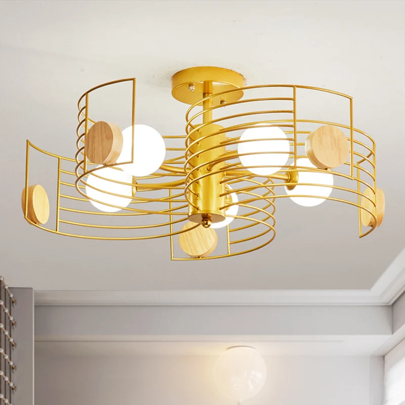 Metallische, spiralförmige, halbbündige Kinder-LED-Deckenleuchte Rosa/Gold mit weißem Glasschirm Clearhalo
