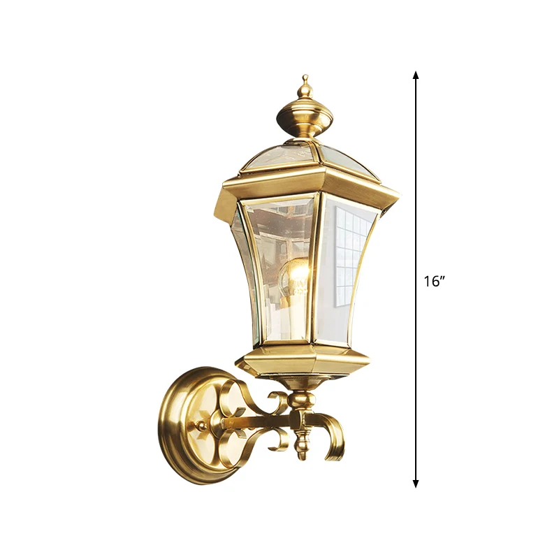 Metall-Vogelkäfig-Wandleuchte, Traditionalismus, 1 Kopf, Messing, Wohnzimmer-Wandleuchte Clearhalo