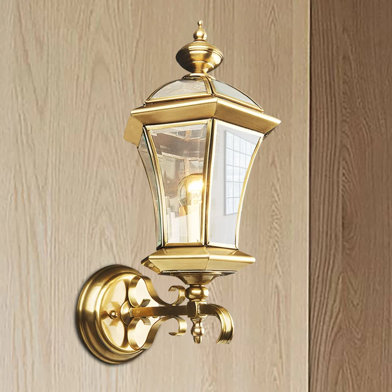 Metall-Vogelkäfig-Wandleuchte, Traditionalismus, 1 Kopf, Messing, Wohnzimmer-Wandleuchte Clearhalo