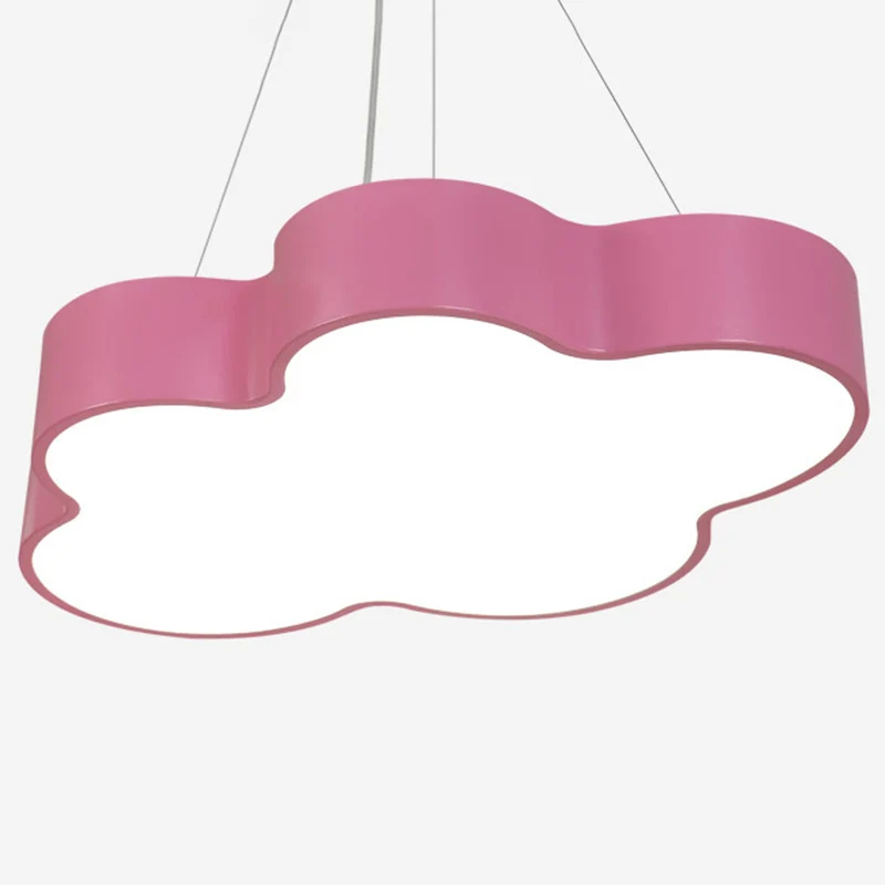 Moderne Cloud-Anhänger-Deckenleuchte aus Metall, LED-Kindergarten-Hängeleuchte Clearhalo