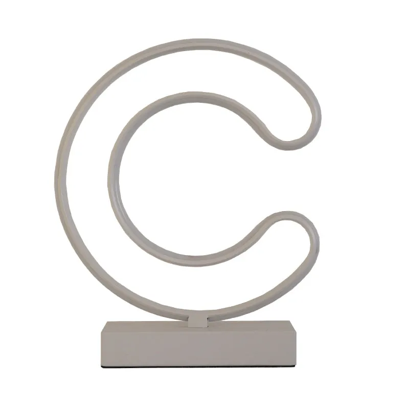 Moderne LED-Nachttischlampe, weißes, kurviges Lesebuchlicht mit Acrylschirm warmweißem Licht Clearhalo