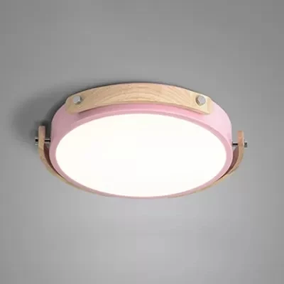 Runde Deckenleuchte für Arbeitszimmer, Acryl-Macaron, stilvolle, dezente Deckenleuchte Clearhalo