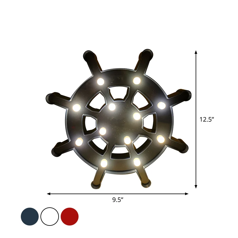 Sailing Element Kunststoff-Nachttischbeleuchtung, nordische LED-Wand-Nachtlampe für Babyschlafzimmer Clearhalo