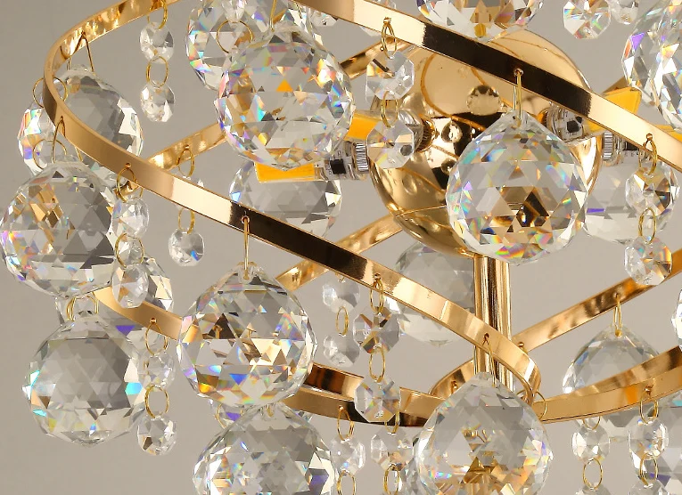 Spiralförmige Aisle-Pendelleuchte, moderne hängende Deckenleuchte aus Kristall Gold Clearhalo