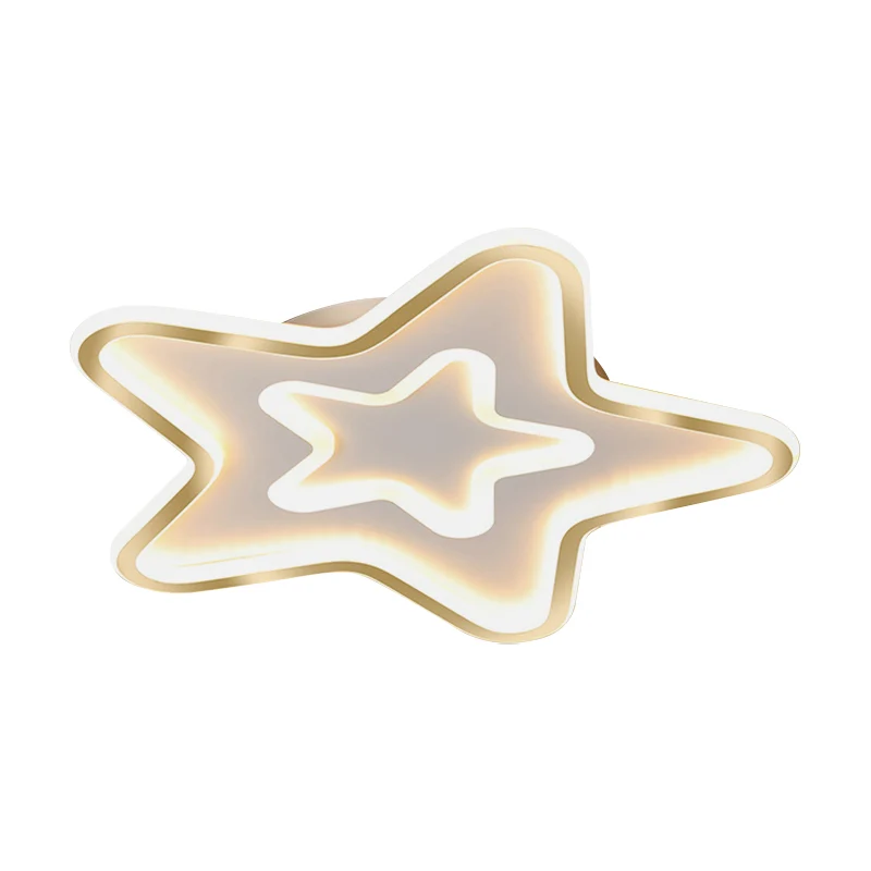 Star Schlafzimmer-Deckenleuchte, Acryl-LED-Cartoon-Unterputzleuchte Weiß Clearhalo