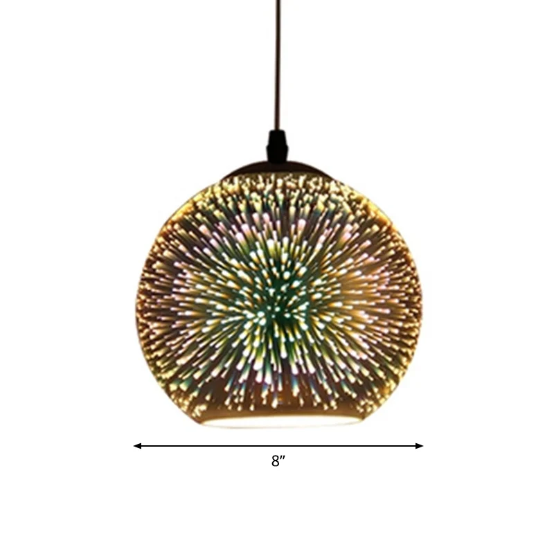 Strukturierte Glas-Global-Tropfenlampe, moderne 1-Kopf-Hängeleuchte Gold Clearhalo