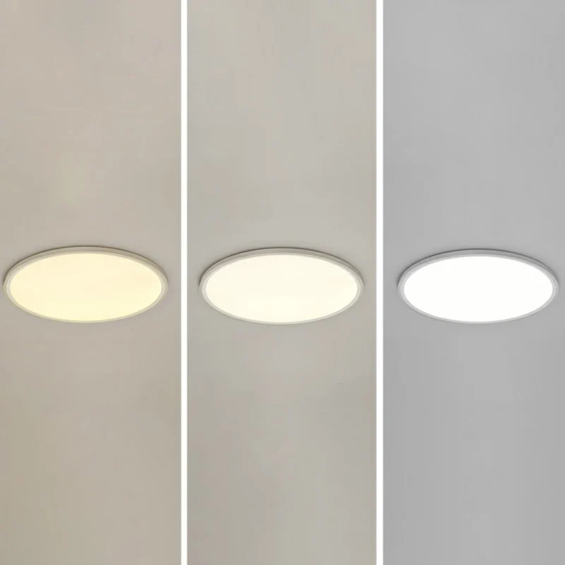 Ultradünne LED-Deckenleuchte, einfacher Stil, Acryl-Weiß-Unterputzbeleuchtung Clearhalo