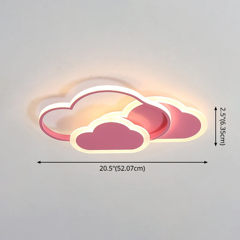 Wolken Acryl Deckenleuchte Minimalismus LED Deckenleuchte Clearhalo