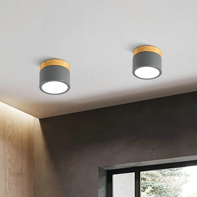 Zylinder-Unterputzbeleuchtung für Schlafzimmer, schlichte, metallische, schlichte LED-Unterputzleuchte Clearhalo