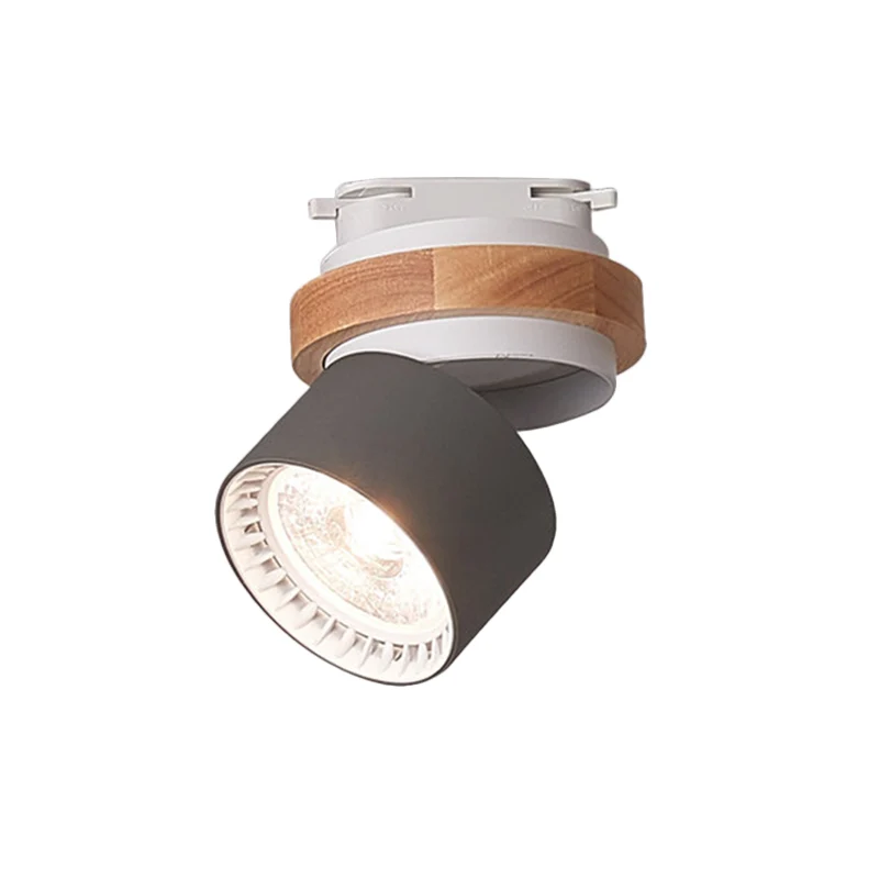 Zylindrische Metall-Unterputzbeleuchtung im modernen Macaron-Stil, verstellbare LED-Deckeneinbauleuchte Grau/Grün/Weiß Cle...
