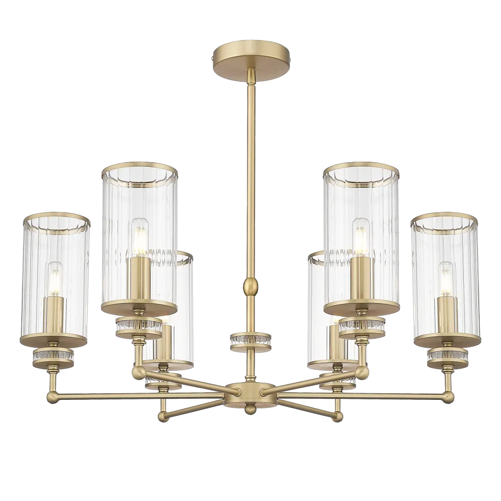 Chandelier CosmoLight Haven 6L E14 brass