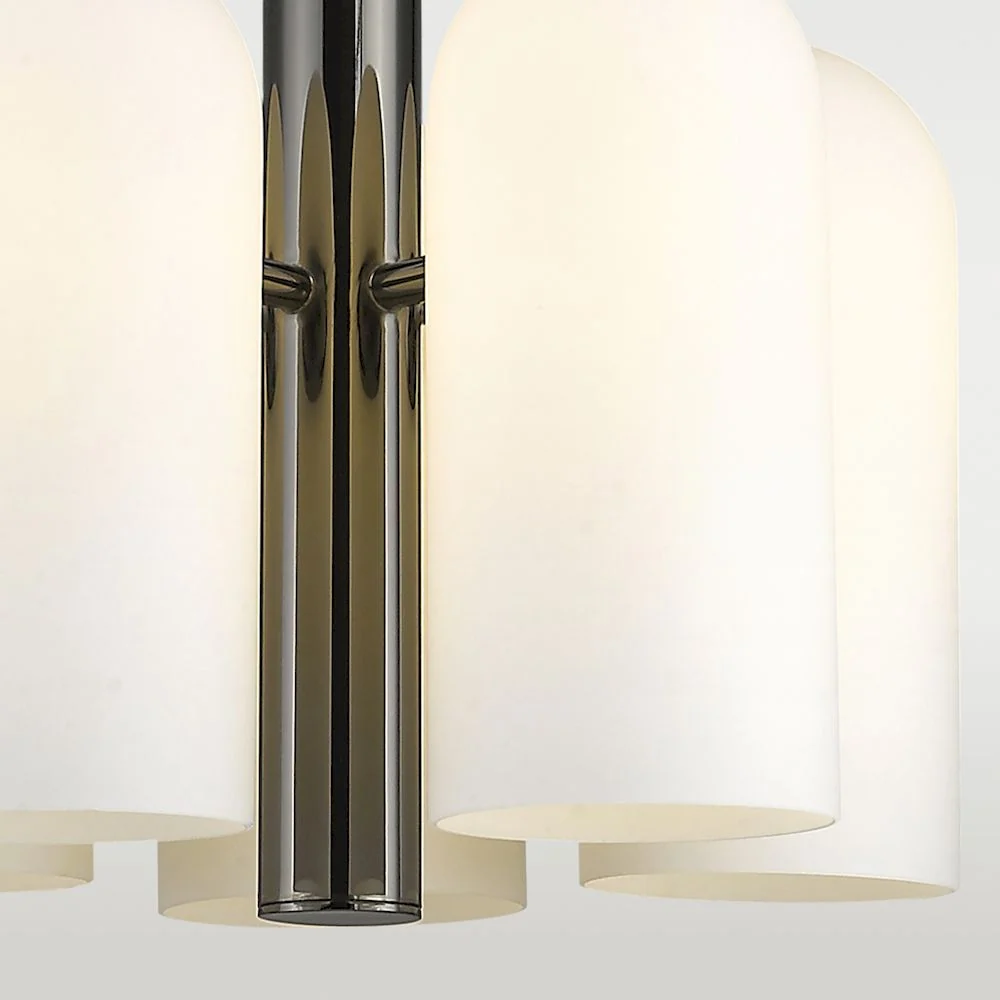 Kronleuchter CosmoLight Seoul 5L schwarz, D 42cm, E27