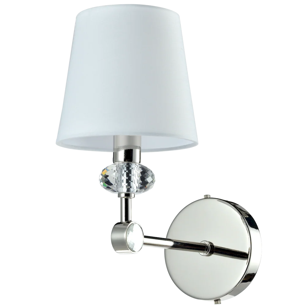 Wandleuchte CosmoLight Doha 1L Nickel E14, H 30cm