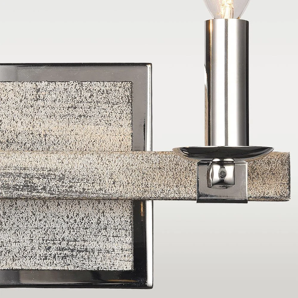 Wandleuchte CosmoLight Portland 2L Nickel E14