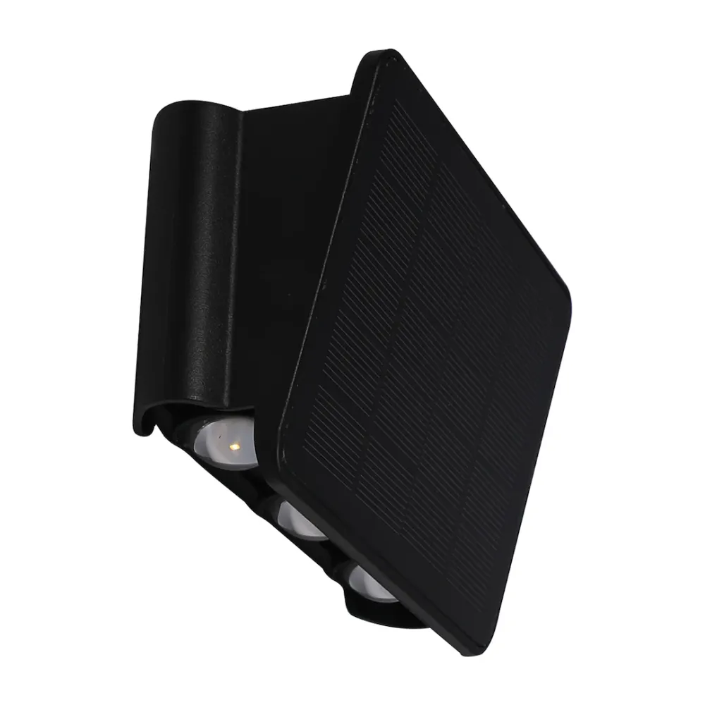 Eko-Light Solar-Außenwandleuchte, Höhe 6,4 cm