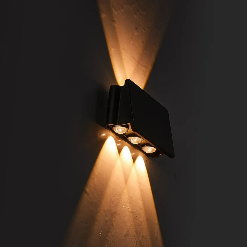 Eko-Light Solar-Außenwandleuchte, Höhe 6,4 cm