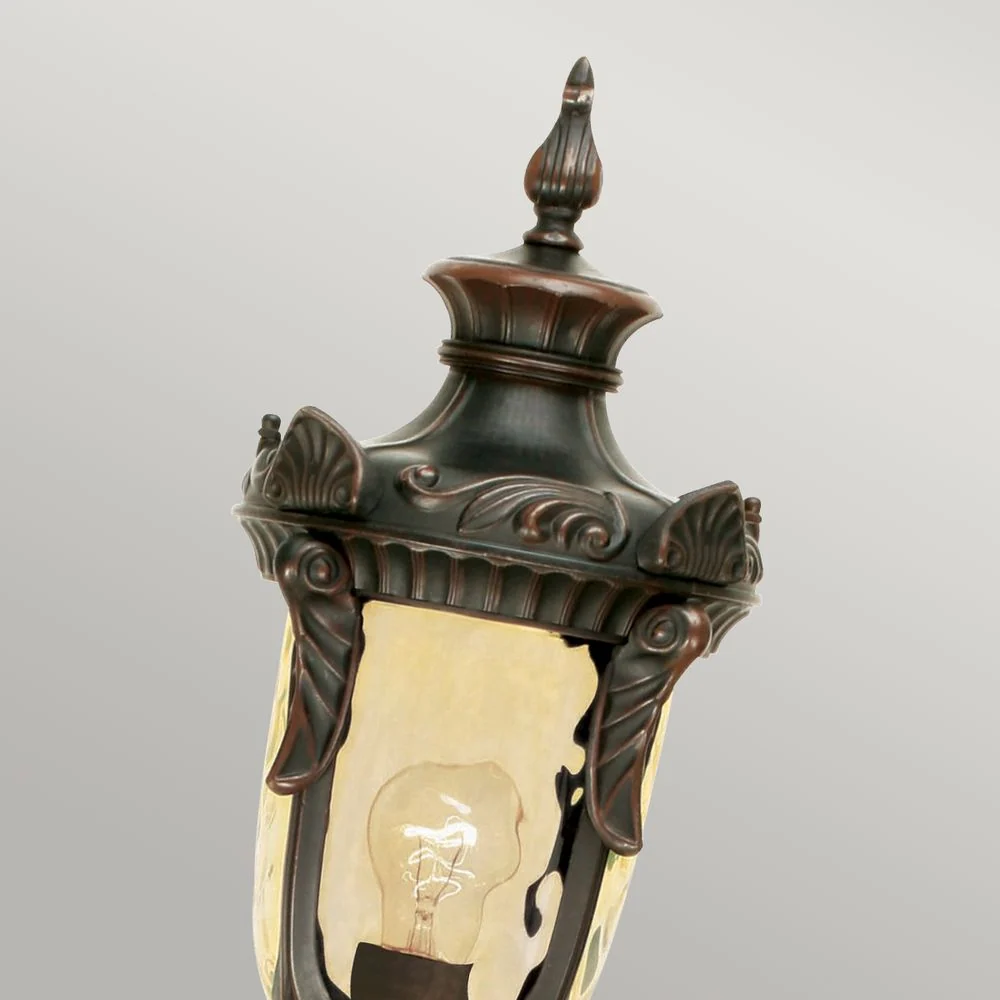 Straßenlaterne Elstead Lighting (PH4-M-OB) Philadelphia Metall, mundgeblasenes Glas E27