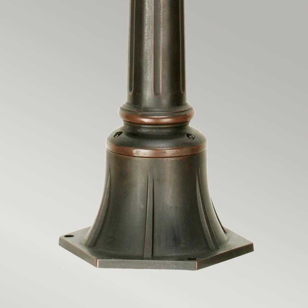 Straßenlaterne Elstead Lighting (PH4-M-OB) Philadelphia Metall, mundgeblasenes Glas E27