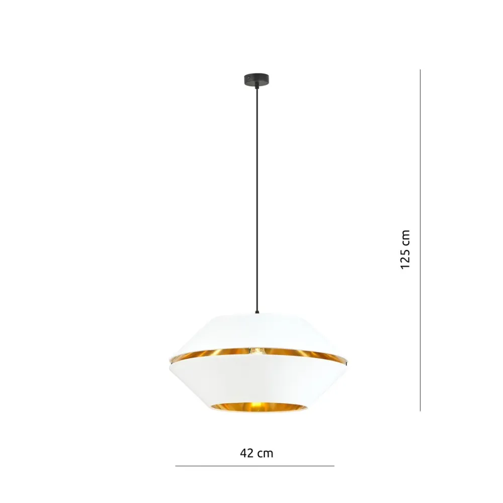 PIANO Pendelleuchte 1L, D42 schwarz, E27 Emibig