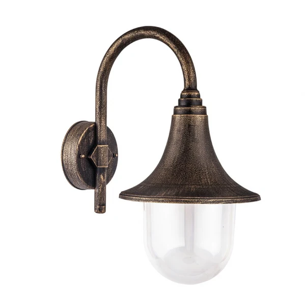 Fabrilamp Außenwandleuchte Hinojo altgold polikarbonato E27