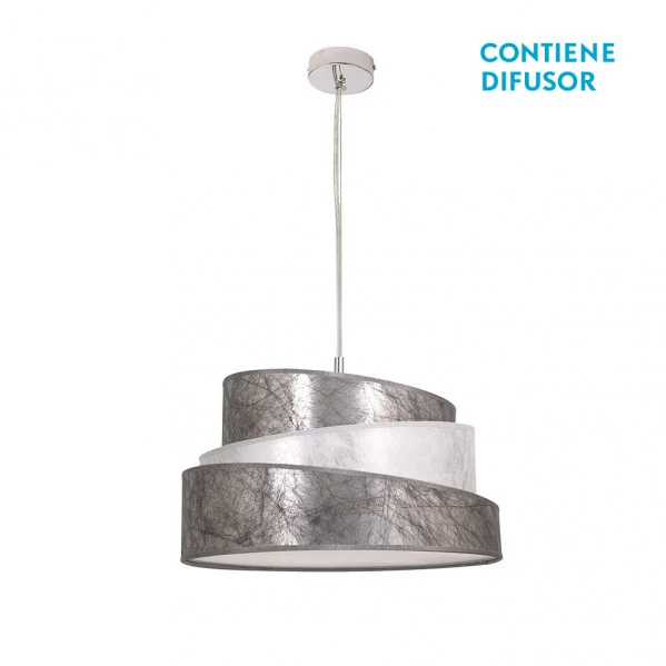 Fabrilamp Deckenpendelleuchte Colonia silber E27