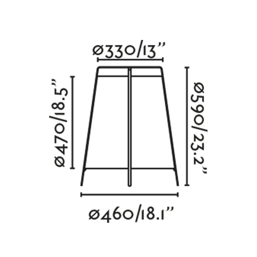 FARO Barcelona Akane Stehleuchte, Stahl, mattschwarz, E27