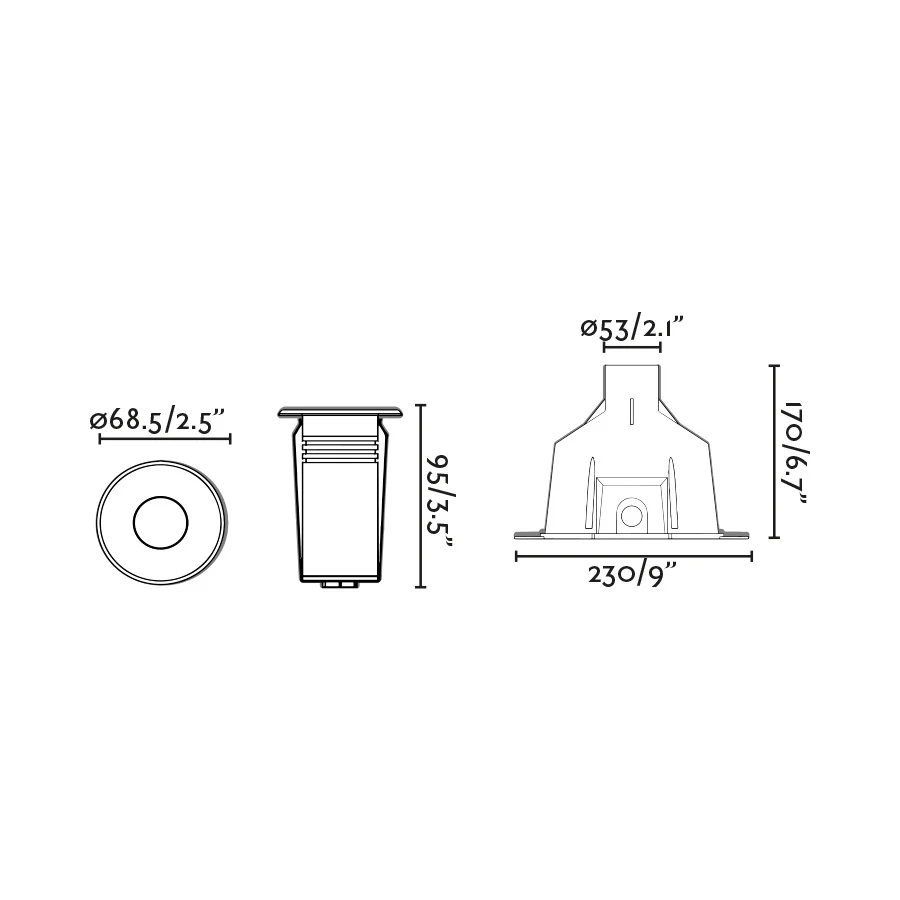 FARO Barcelona Nok Strahler Edelstahl satiniert LED