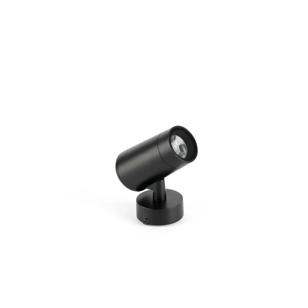 FARO Barcelona Puk Außenwandleuchte Aluminium schwarz LED