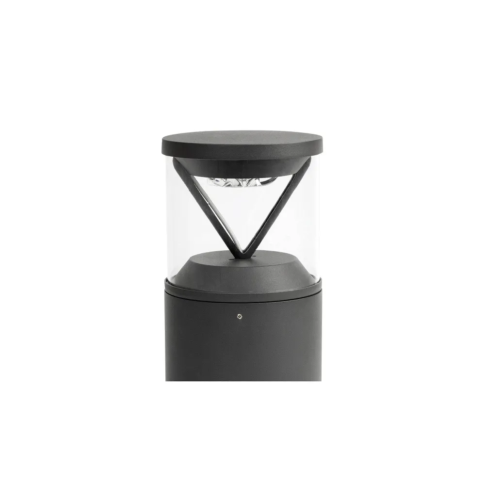 FARO Barcelona Rush Außenwandleuchte, Aluminium, dunkelgrau, LED, Höhe 25,0 cm