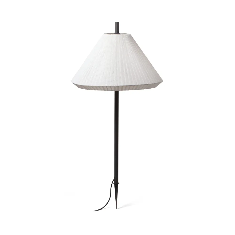 FARO Barcelona Saigon Out Außenstrahler mit Erdspieß, Aluminium, dunkelgrau, E27, Höhe 137,0 cm
