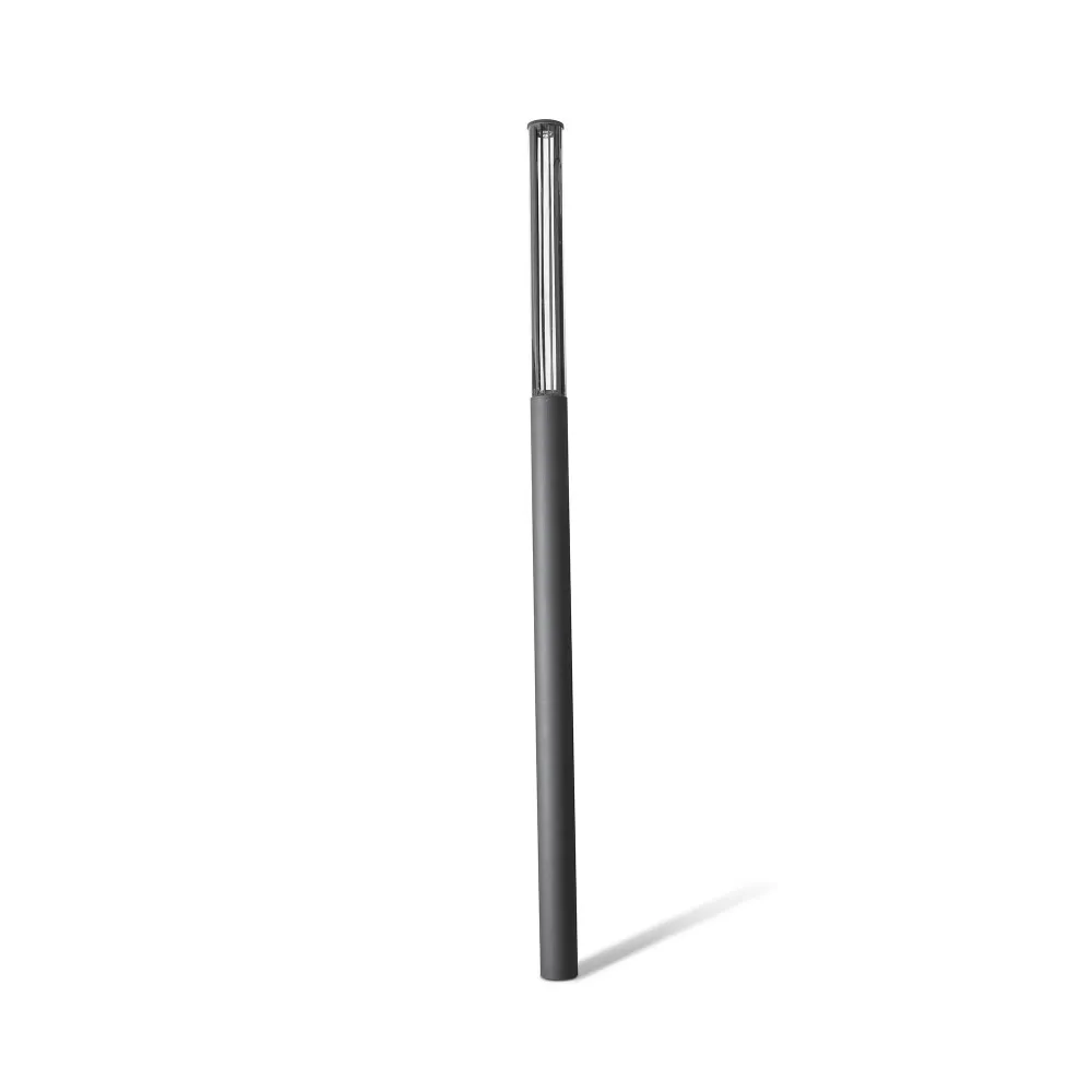 FARO Barcelona Screen Straßenleuchte, Aluminium, dunkelgrau, LED, Höhe 370,0 cm