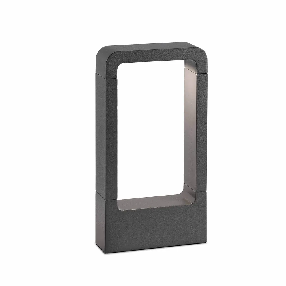 FARO Barcelona Stehleuchte, Aluminium, dunkelgrau, LED, Höhe 30,0 cm