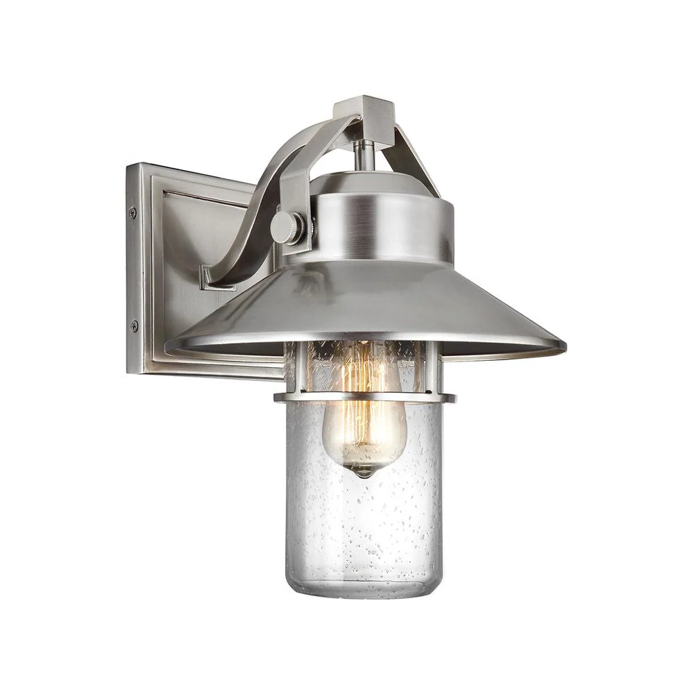 Außenwandleuchte Feiss (FE-BOYNTON2-M) Boynton epmm, klares, strukturiertes Glas E27