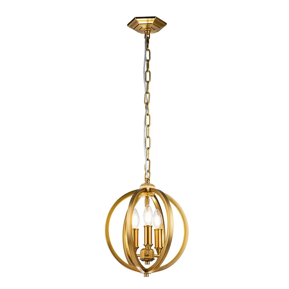 Pendelleuchte Feiss (FE-CORINNE-3P-S-BB) Corinne Stahl E14 3L