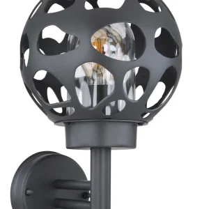 Außenwandleuchte Globo Lighting Hilario Edelstahl anthrazit E27