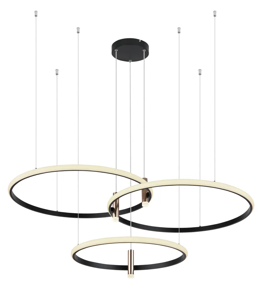 Globo Lighting Coco Pendelleuchte, Metall, Schwarz