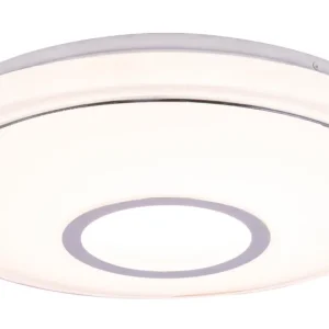 Globo Lighting Connor Deckenleuchte, flächenbündig, Metall, weiß, 1/1 l