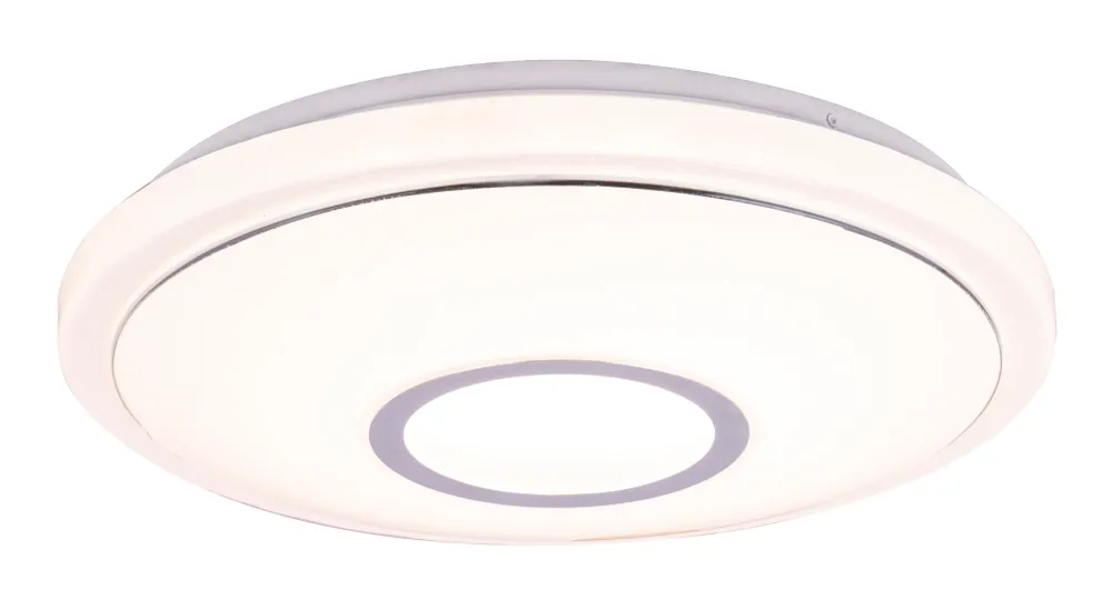 Globo Lighting Connor Deckenleuchte, flächenbündig, Metall, weiß, 1/1 l