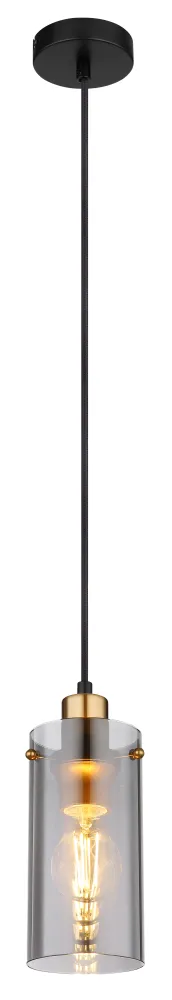 Globo Lighting Fanni Deckenpendelleuchte, Metall, Schwarz, E27