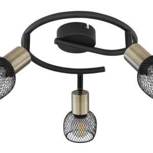Globo Lighting Fiastra Deckenpendelleuchte, Metall, Schwarz, E14, 3L