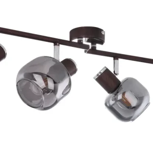 Globo Lighting Pallo Schienenleuchte, Metallbronze, E14, 4L