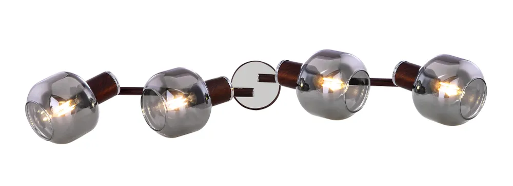 Globo Lighting Pallo Schienenleuchte, Metallbronze, E14, 4L