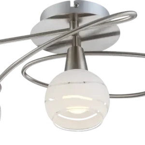 Kronleuchter Globo Lighting Elliott, Metall, Nickel, E14, 5L