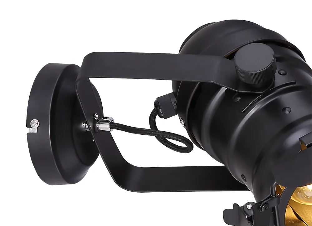 Wandleuchte Globo Lighting Egon Metall schwarz E27