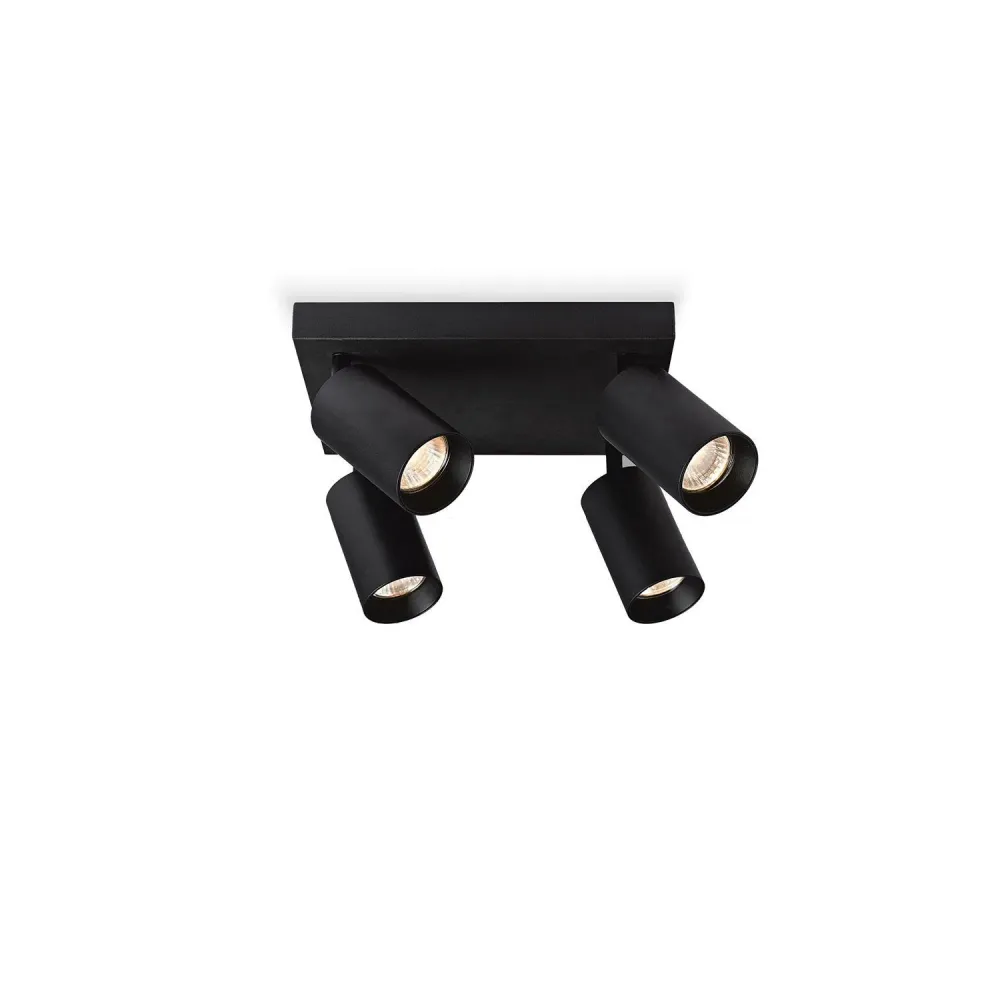 Spotlight Ineslam Aluminium GU10 schwarz/weiß Black