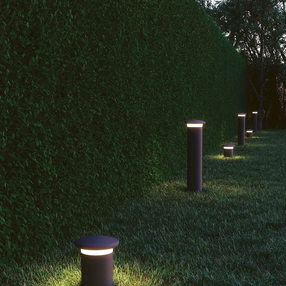 Outdoor garden lantern Intec BITT aluminum LED Anthracite