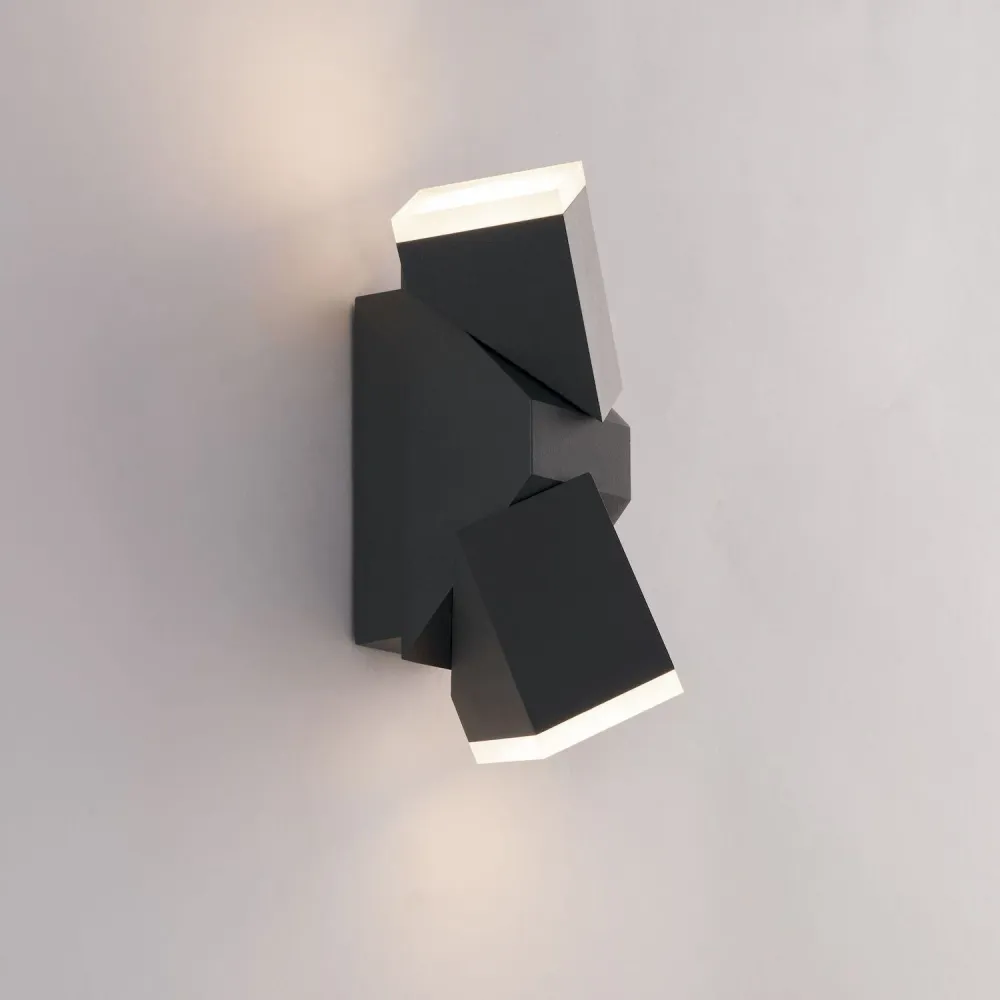 Outdoor wall spotlight Intec COMPASS aluminum LED