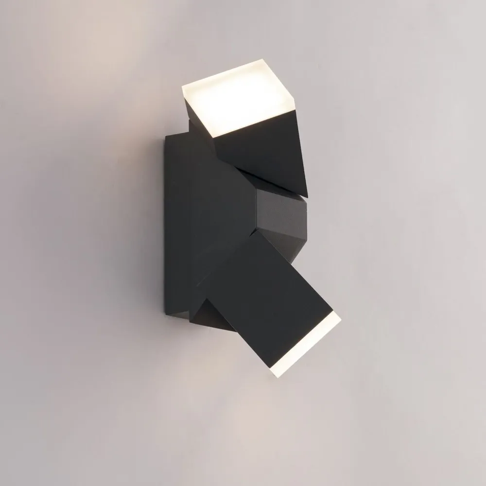 Outdoor wall spotlight Intec COMPASS aluminum LED