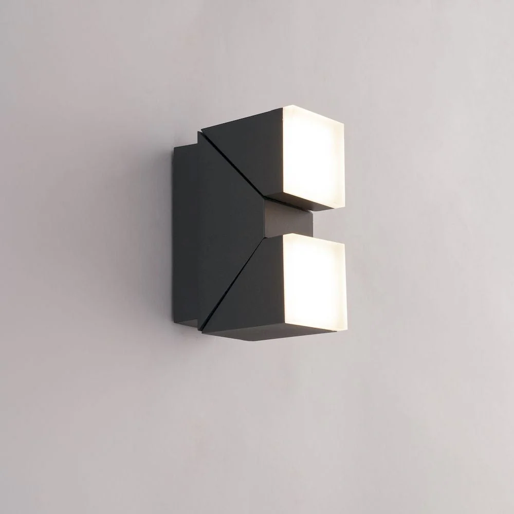 Outdoor wall spotlight Intec COMPASS aluminum LED