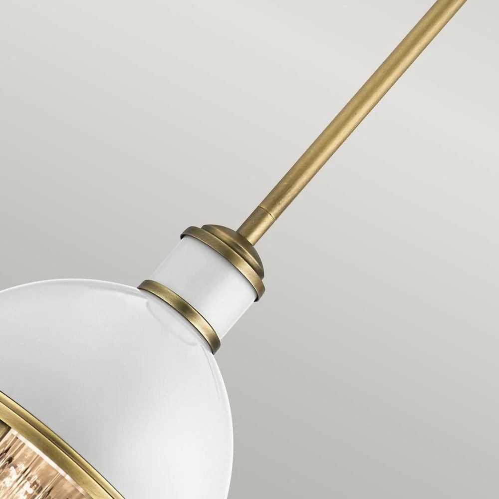 Pendelleuchte Kichler (QN-TOLLIS-MP-NBR) Tollis-Stahl, klares geriffeltes Glas E27